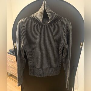 NWT Massimo Dutti Ribbed Women's Sweater - Gray, Size S